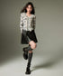 Box Pleat Faux Leather Skirt